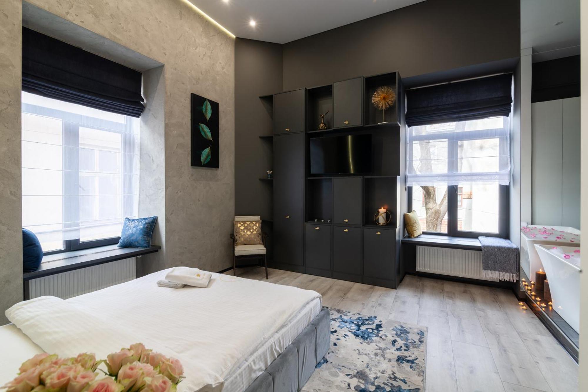 Royal Romantic Apartment With Bathtub Lemberg Exterior foto